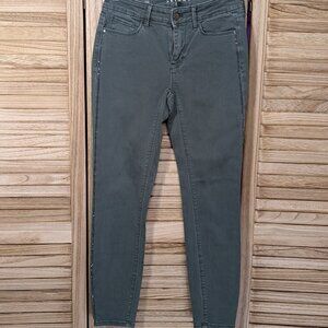 WHBM Jeans Gray Skinny With Embellishments down the leg Size 00
